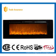 60" classic recessed/wall mounted electric fireplace heater